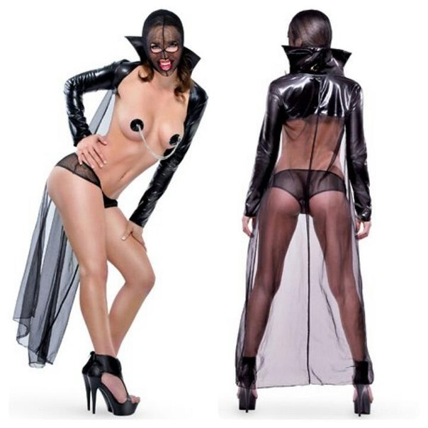 Костюм ДЬЯВОЛИЦА черный, One Size