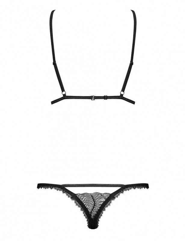 Открытый комплект "Romanesa" (S/M, черный)