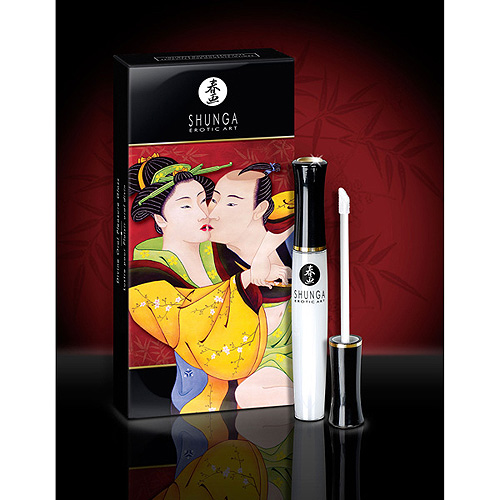 Возбуждающий блеск для губ Shunga «Божественное удовольствие», клубника и шампанское 10 мл