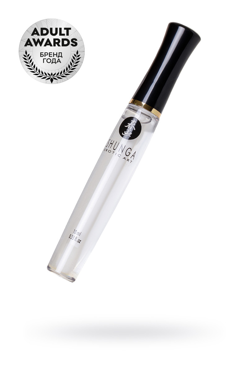 Возбуждающий блеск для губ Shunga «Божественное удовольствие», клубника и шампанское 10 мл